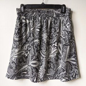 LOFT Shadow Paisley Fluid Pull On Skirt